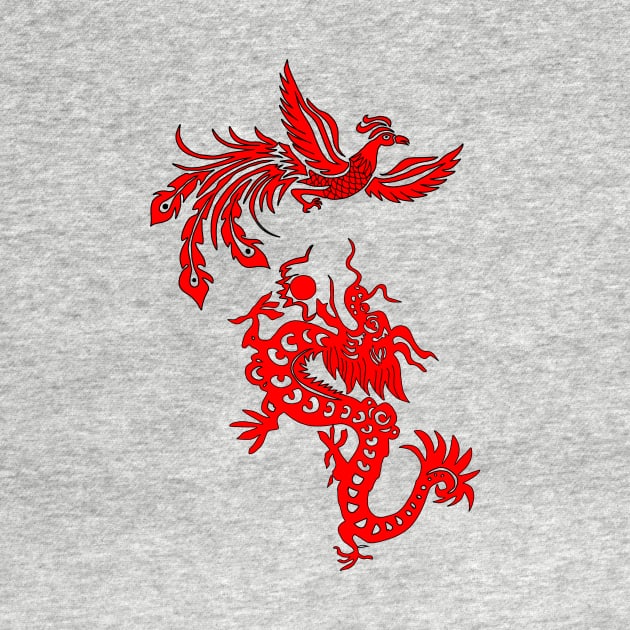 Phoenix Dragon Feng Shui by MAXLEE